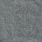 Woven fabric texture in medium gray, dense granular surface with nubby appearance, matte finish, durable material for upholstery applications.